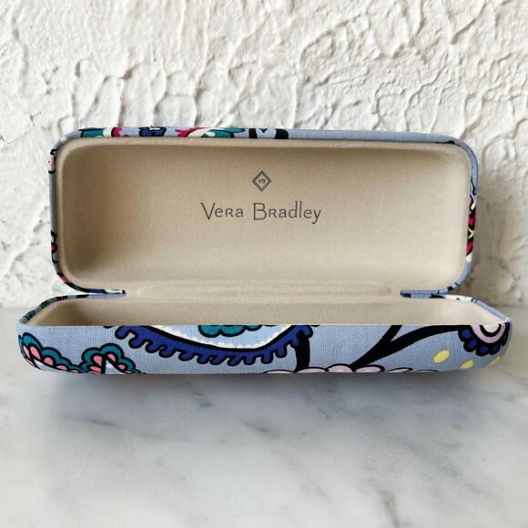 Vera Bradley Sunglass Eyeglass Hard Shell Case Makani Paisley Pattern - Picture 2 of 7